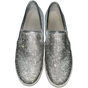 Madden Girl Silver Glitter Sneakers
